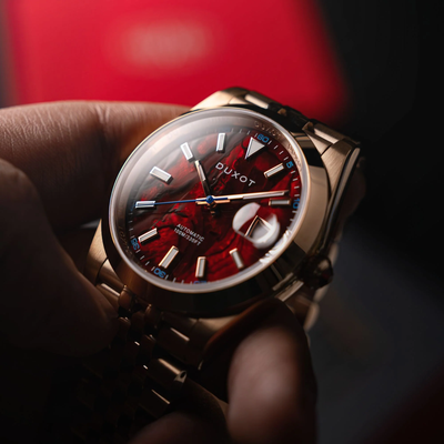 Duxot Vezeto Red Abalone Automatic Limited Edition DX-2061-AA