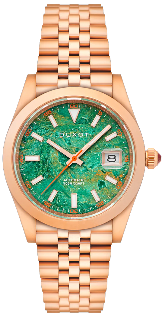 Duxot Vezeto Green Gemstone Automatic Limited Edition DX-2061-BB