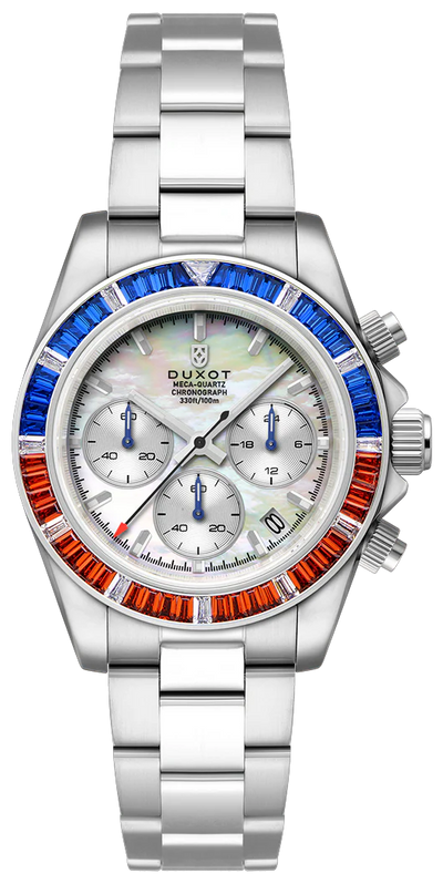 Duxot Accelero Rainbow Chronograph Pearl White DX-2064-11