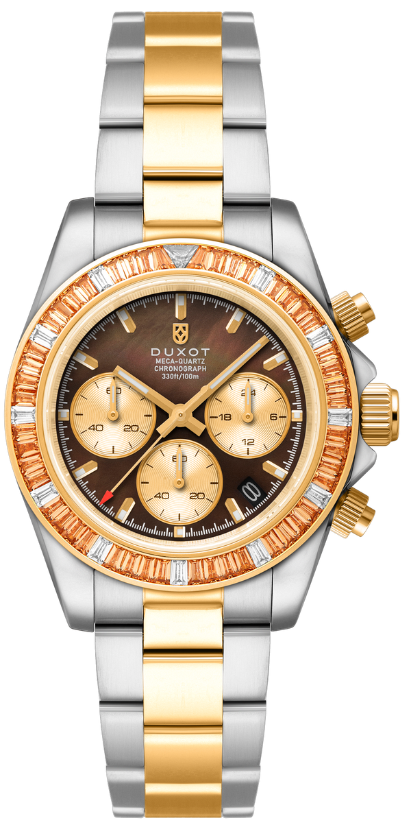 Duxot Accelero Rainbow Chronograph Pearl Brown DX-2064-77