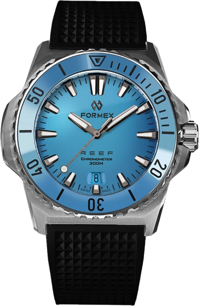 Formex REEF 39.5mm Automatic Chronometer 300m Bahama Blue Rubber