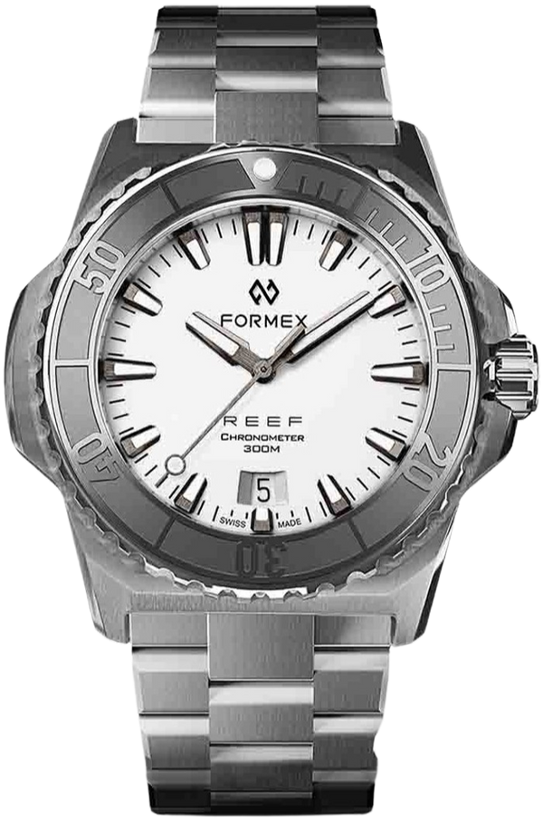 Formex REEF 39.5mm Automatic Chronometer 300m White Bracelet ...