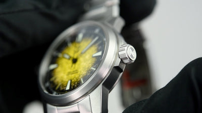 Zelos Aurora Field 42mm Ti Hammered Yellow (Pre-owned)