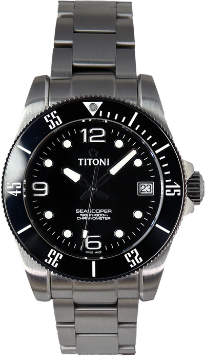 Titoni Seascoper 600 Chronometer 83600 S-BK-256 (Pre-owned)