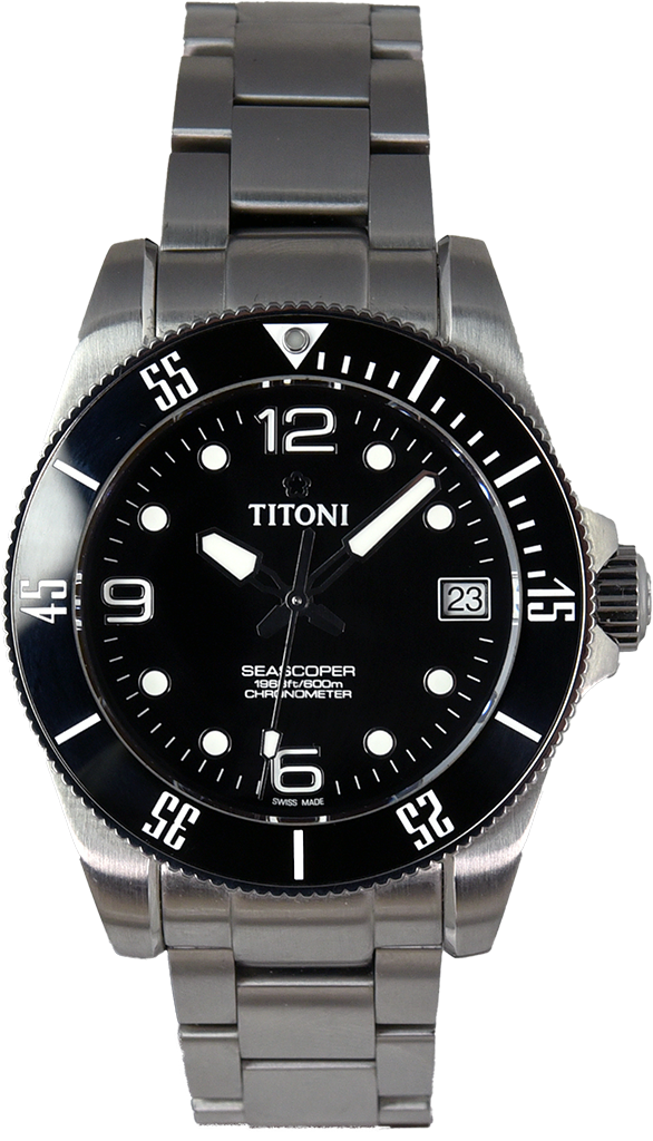 Titoni Seascoper 600 Chronometer 83600 S-BK-256 (Pre-owned)