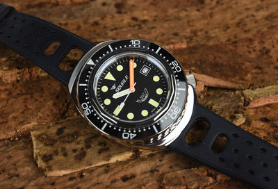 Squale 2002 101 Atmos Black Dots 2002.BK.BK.NMT (Pre-owned)