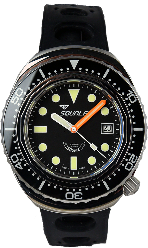 Squale 2002 101 Atmos Black Dots 2002.BK.BK.NMT (Pre-owned)