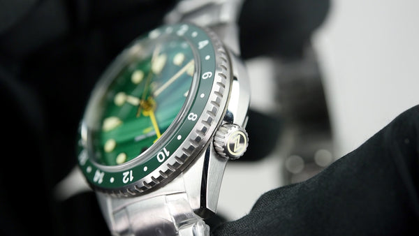 Zelos Mako GMT Malachite Timekeepers Edition (Pre-owned)