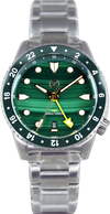 Zelos Mako GMT Malachite Timekeepers Edition (Pre-owned)