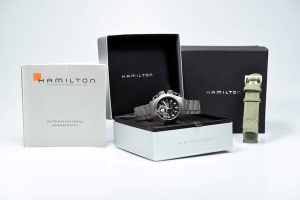 Hamilton Khaki Navy Frogman Titanium Chronograph H777460 (Pre-owned)