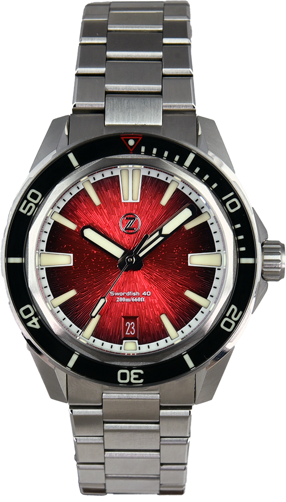 Zelos Swordfish 40mm Crimson Red (Pre-owned)