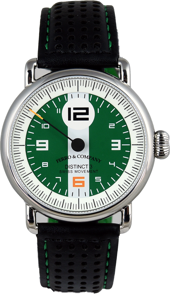 Ferro & Company Distinct 3 British Racing Green Quartz (Pre-owned)