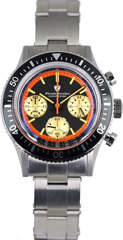 Nivada Grenchen Chronoking Paul Newman Orange 87034Q17 (Pre-owned)