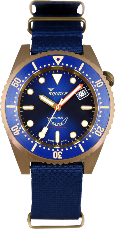 Squale 50 Atmos Bronze 1521 1521BRONBL (Pre-owned)