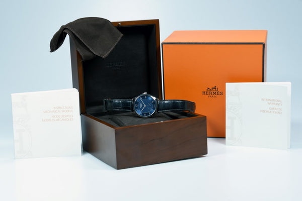 Hermes Slim d'Hermes Blue Dial (Pre-owned)