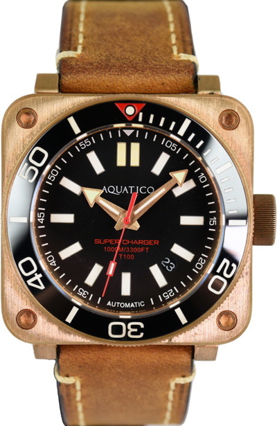 Aquatico Super Charger Bronze Black Ceramic Bezel (Pre-owned)