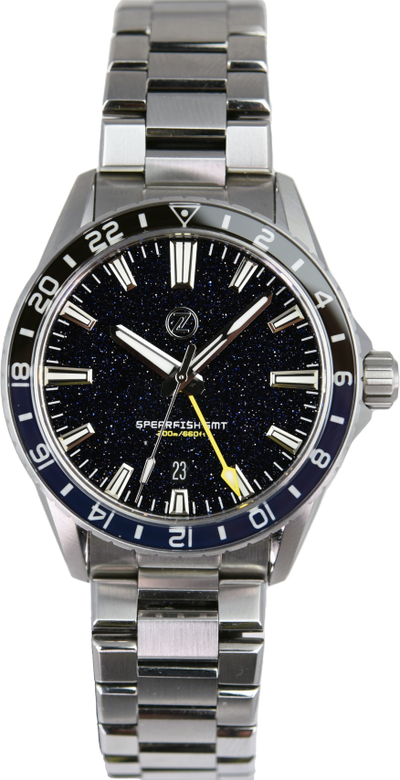 Zelos Spearfish GMT Aventurine (Pre-owned)