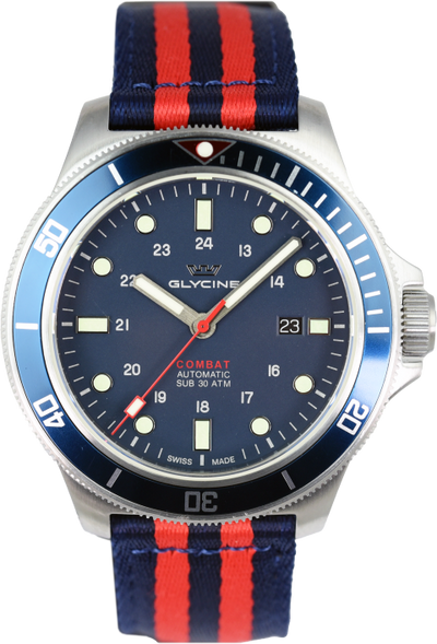 Glycine 46mm combat online sub