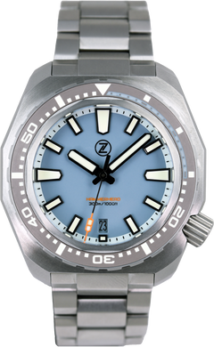 Hammerhead V3 300m Ti 'Chalk Blue' – Zelos Watches