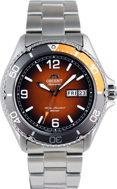 Orient mako outlet orange dial