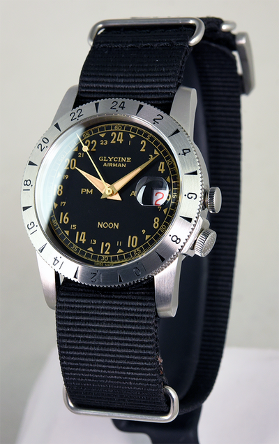 Glycine Airman Vintage NOON Purist 40 GL0377 (Pre-owned)