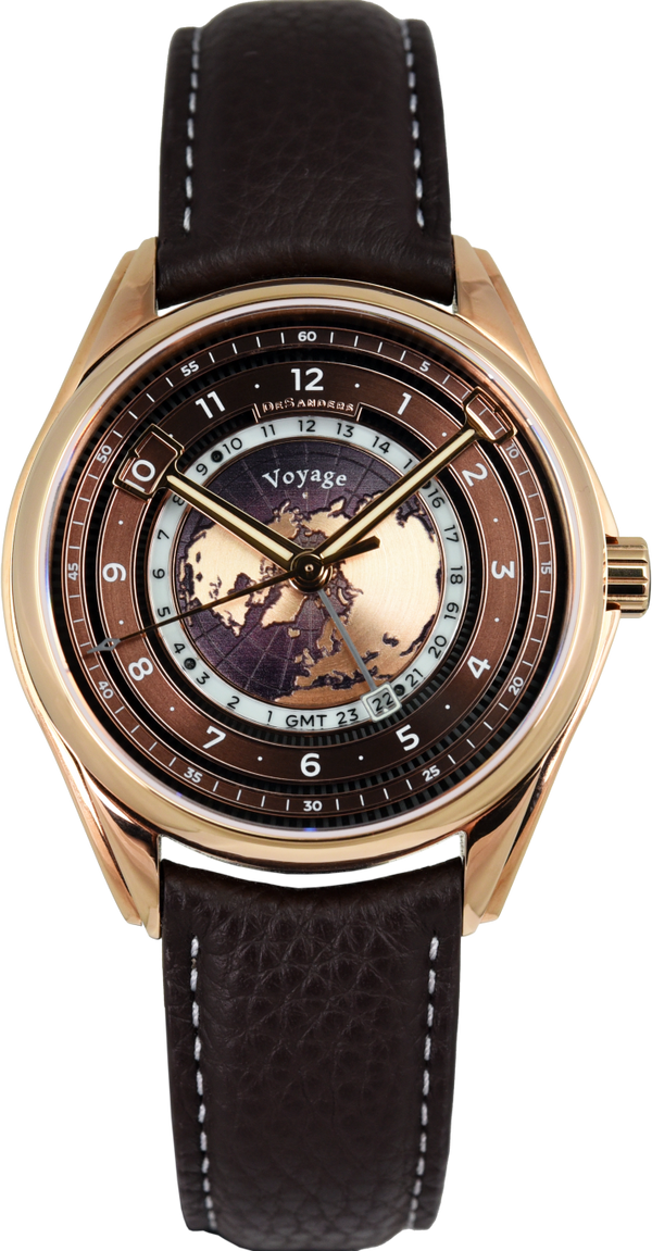 DeSanders Voyage GMT Rose Gold & Root Beer (Pre-owned)