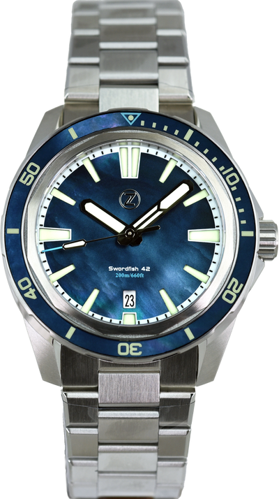 Zelos Swordfish 42mm MOP (Pre-owned)