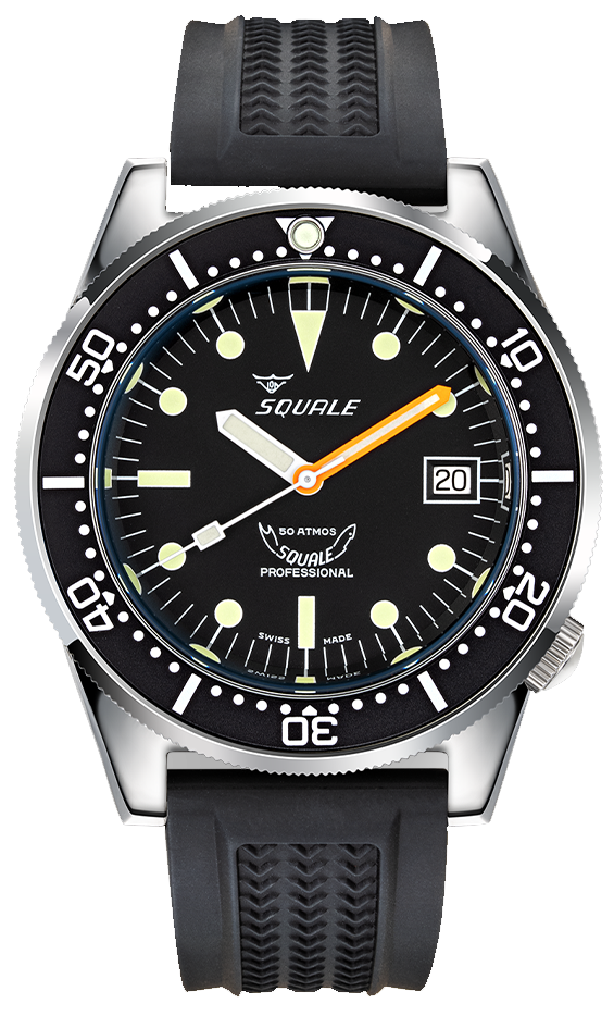 Squale 50 Atmos Black 1521-026/A 1521CL.VO