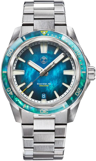 Zelos Swordfish 40mm Teal MOP