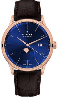 Edox Les Vauberts La Grande Lune Automatic 80500 37R BUIR -  SeriousWatches.com