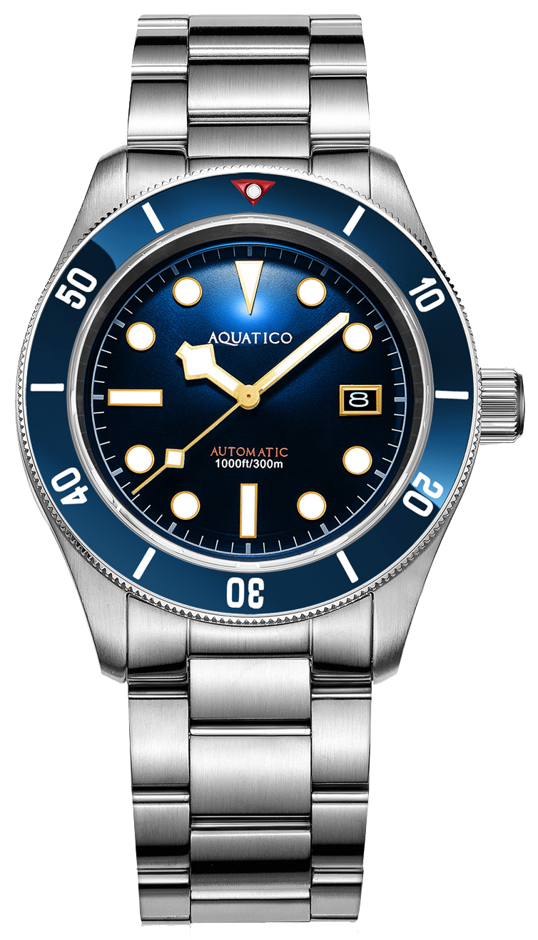 Aquatico Sea Star V2 Blue Ceramic Bezel Snowflake