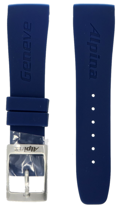 Alpina Seastrong Blue Rubber Strap 22mm