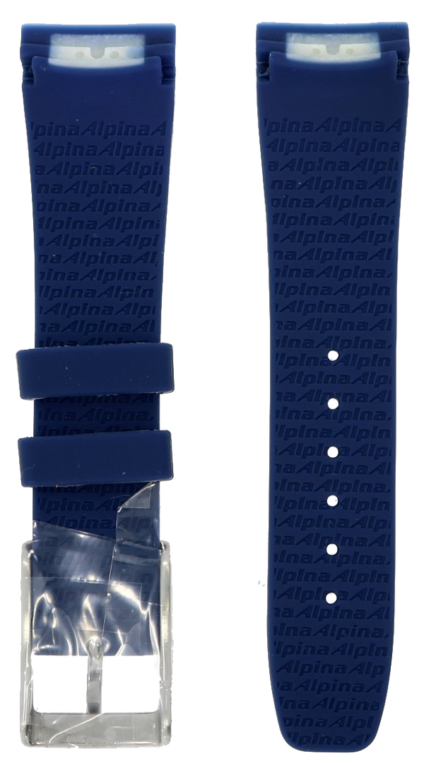 Alpina Seastrong Blue Rubber Strap 22mm