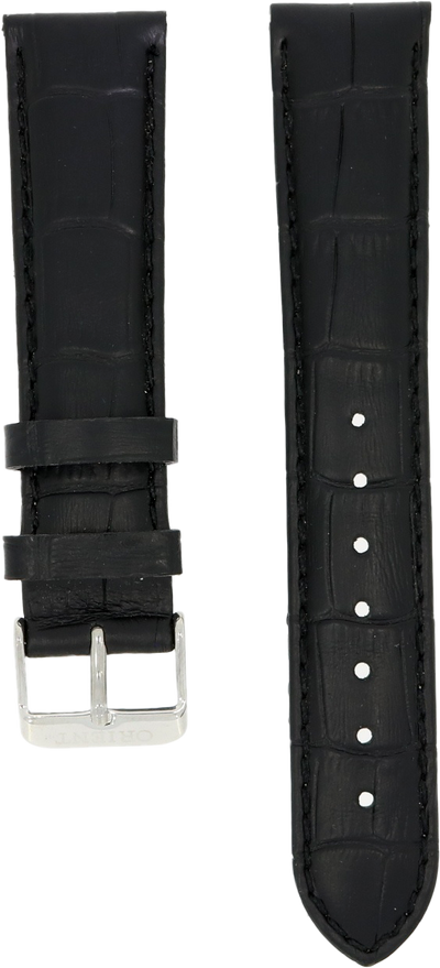 Orient Black Leather Strap 20mm QUDCKN