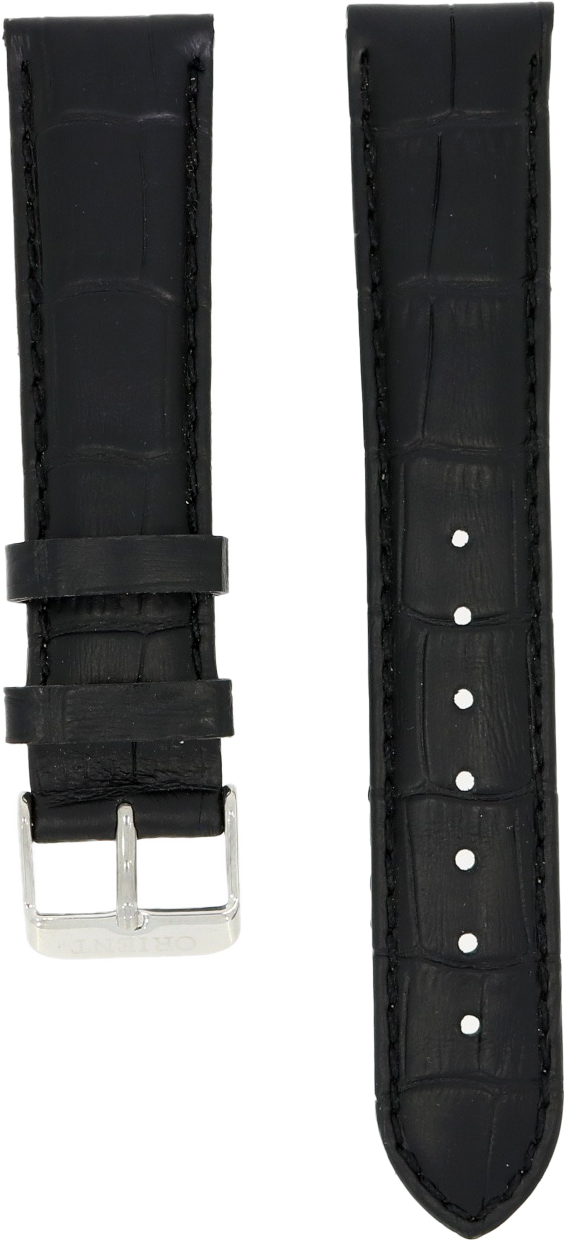 Orient Black Leather Strap 20mm QUDCKN