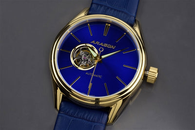 ARAGON Caprice IP Gold 43mm A114BLU