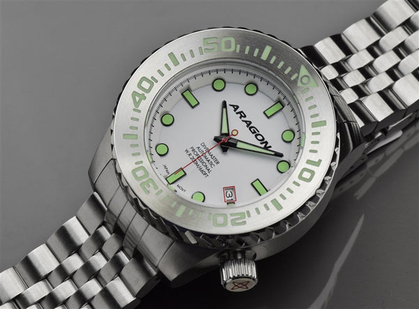 ARAGON Divemaster EVO 45mm Super Luminova Dial A264WHT