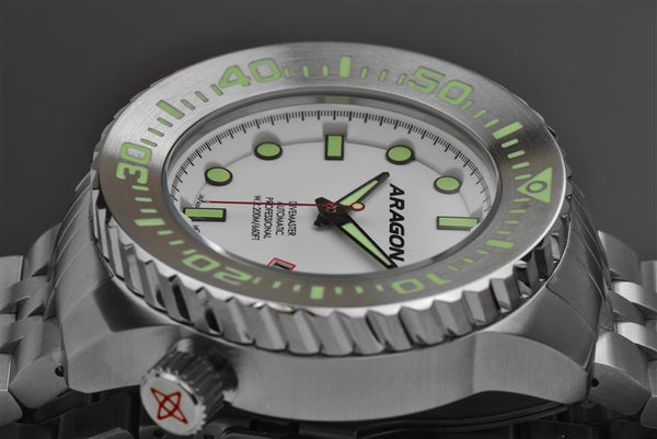 ARAGON Divemaster EVO 45mm Super Luminova Dial A264WHT